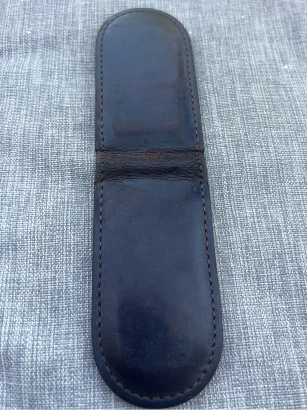 Coach Dark Brown Leather Money Clip - Picture 3 of 4